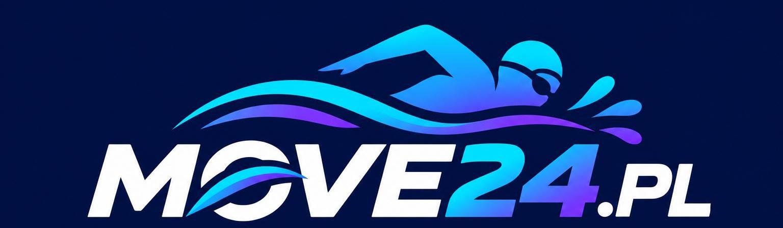 MOVE24.PL — logo z motywem pływackim